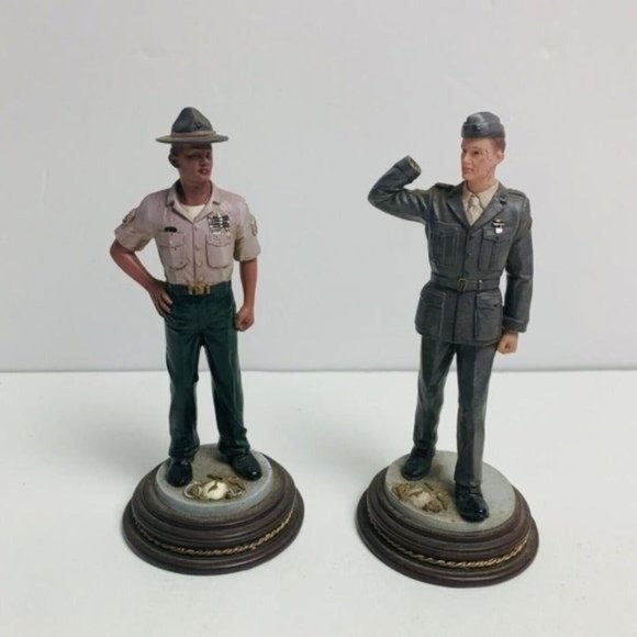 Vintage American Heroes Mini Figurine Lot Of 2 Semper Fi New Crop VANMARK 6” - Picture 2 of 10